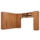 Ver imagem 2 de Guarda-Roupa Modulado 6 Peças 9 Portas 3 Gavetas Texas Marrom/Cinamomo