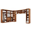Ver imagem 4 de Guarda-Roupa Modulado 6 Peças 9 Portas 3 Gavetas Texas Marrom/Cinamomo