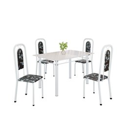 Conjunto Sala de Jantar com 4 Cadeiras Lara - 2