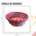 Ver imagem 4 de Cesta de Vime Natal Médio - 17cm X 9cm