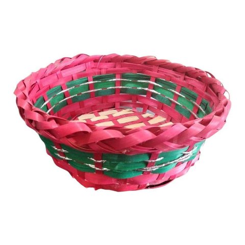 Cesta de Vime Natal Médio - 17cm X 9cm