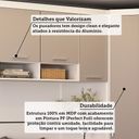 Ver imagem 4 de Quarto Modulado Casal de Canto com Guarda-roupas Maleiro e Cabeceira Alpes Master Luciane Móveis