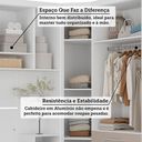 Ver imagem 5 de Quarto Modulado Casal de Canto com Guarda-roupas Maleiro e Cabeceira Alpes Master Luciane Móveis