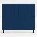 Ver imagem 5 de Cabeceira Estofada Elen Moderna para Quarto Cama Box Casal 140 cm Tecido Suede Azul Marinho