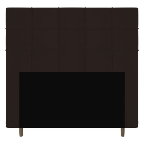 Cabeceira Cama Box Solteiro Leiria 90cm Corano Marrom - Desk Design
