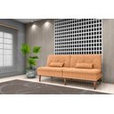 Ver imagem 6 de Sofá Cama Pietra Sala Quarto Decorativo Matrix Mostarda