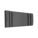 Ver imagem 2 de Cabeceira Casal Suede Cinza Estofada Siena Painel 1,40 X 0,60 Rbl