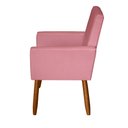 Ver imagem 4 de Poltrona Decorativa Mel Suede Rosa Sky Mobile