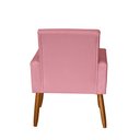 Ver imagem 3 de Poltrona Decorativa Mel Suede Rosa Sky Mobile