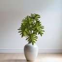 Ver imagem 7 de 9 Unidades Planta Artificial Realista Filodendro Xanadu Premium para Decoração de Vaso e Projetos