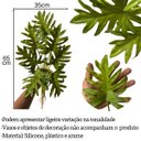Ver imagem 2 de 9 Unidades Planta Artificial Realista Filodendro Xanadu Premium para Decoração de Vaso e Projetos