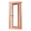 Ver imagem 1 de Janela de Madeira Vitro Capelinha Pivotante Panorâmico Reto de Eucalipto Esel - 0.40 (L) X 1.20 (A)