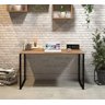 Estilo industrial Mesa Jantar Escritório Carvalho Vintage 1,20m - 2