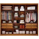 Ver imagem 3 de Guarda Roupa Casal Linea Plus 6 Portas 4 Gavetas com Espelho Cinamomo Fendi - Novo Horizonte
