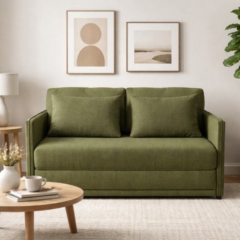 Sofá-cama Casal 152cmx90cm Linho Charlie