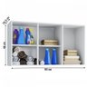 Armário Aéreo Cozinha Lavanderia Quarto 3 Portas 90cm Branco - 3
