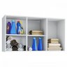 Armário Aéreo Cozinha Lavanderia Quarto 3 Portas 90cm Branco - 2
