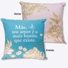 Almofada Fibra Veludo 40X40CM Mãe AMOR Verdadeiro 10064771 Travesseiro Frases Criativas Decorativa - 3