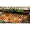 Deck de Madeira Modular 30x30 Cm Réguas 4 Cm com Pintura Neonx:osmocolor Castanheira S Tr - 4