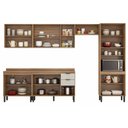 Ver imagem 4 de Cozinha Modulada Demóbile 6 Peças Firenze C6p128 Amendola/nude Prime Tx