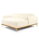 Ver imagem 1 de Sofá com Chaise Lado Direito 230cm Cocie Bouclé Off White - Sallar Home