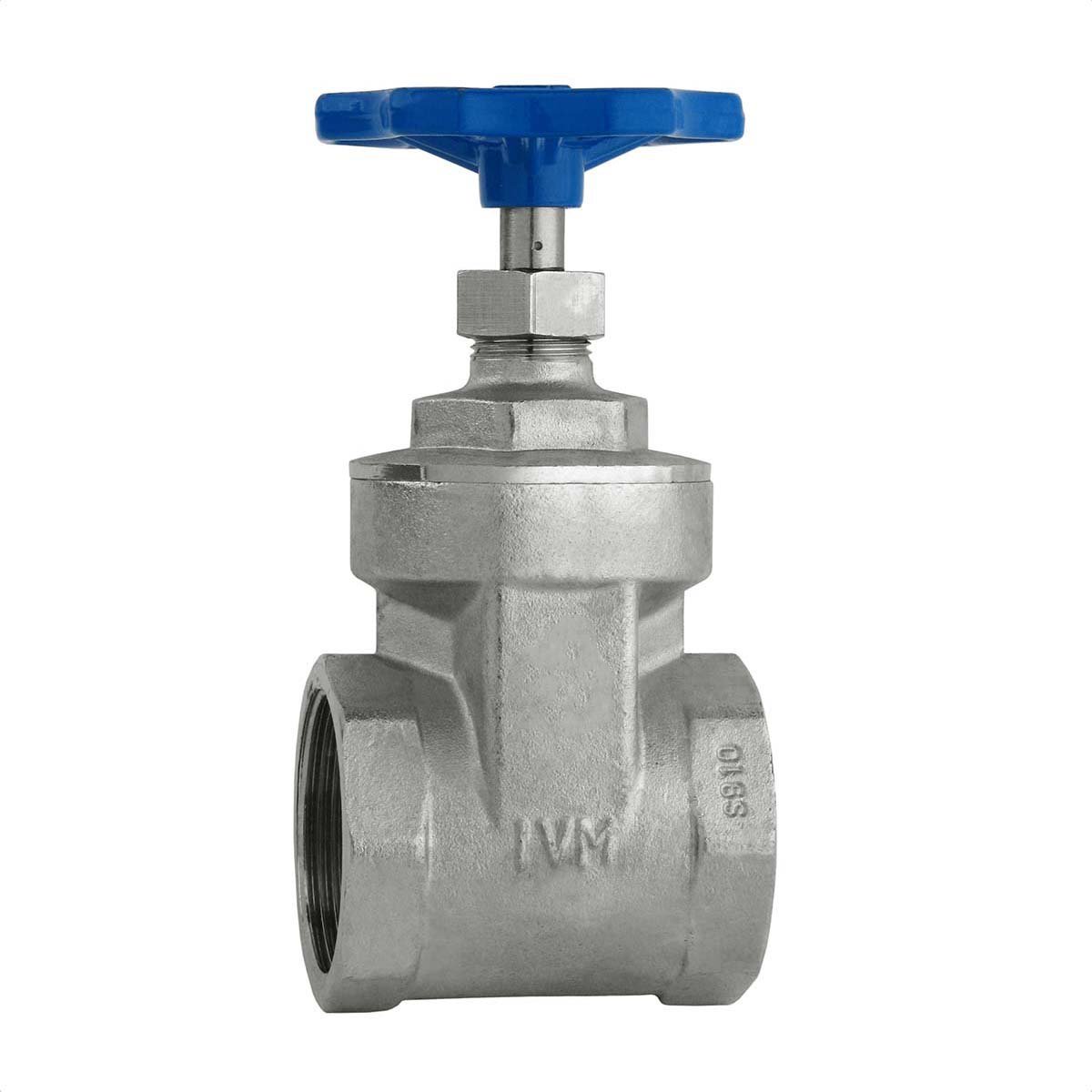 Registro Gaveta 4 Padrão Saneamento Nbr 14580 Latão Forjado Niquelado Industrial Ivm Italy