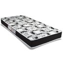Ver imagem 1 de Colchão Solteiro Luckspuma Espuma D45 Gran Luck Pró Saúde Black (88x188x24) - 