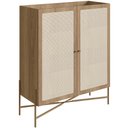 Ver imagem 1 de Armário Bar para Sala 2 Portas 93cm Industrial Indy A03 Hanover Dourado