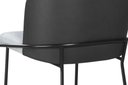 Ver imagem 3 de Cadeira Estofada Aurora Jantar Base Aço Carbono Espuma D28 - Preto