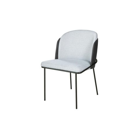 Cadeira Estofada Aurora Jantar Base Aço Carbono Espuma D28 - Preto