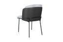 Ver imagem 2 de Cadeira Estofada Aurora Jantar Base Aço Carbono Espuma D28 - Preto