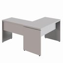 Ver imagem 4 de Mesa em L Escrivaninha 1,20m X 1,50m Escritório F5 Office Cor:cinza
