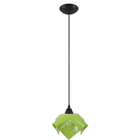 Pendente Moderno Quarto Infantil Papoula Golfinho Verde