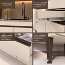 Ver imagem 3 de Armário Cozinha Modulada Compacta com Balcão para Pia 120cm Milano Multimóveis MP2474 - Vanilla