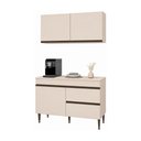 Ver imagem 2 de Armário Cozinha Modulada Compacta com Balcão para Pia 120cm Milano Multimóveis MP2474 - Vanilla