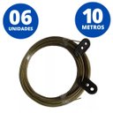 Ver imagem 1 de Varal em Aço com Revestimento em PVC 10m Metros | Utilimix | Kit 06 Un