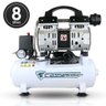 Compressor De Ar Odontológico 8l 120 Psi Silencioso Sem Óleo - 4