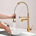 Ver imagem 6 de Kit Cuba Gourmet 64x40 Inox 304 Dourada com Escorredor Torneira Gourmet 2 Saídas Cozinha