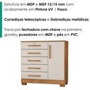 Ver imagem 5 de Comoda 5 Gavetas 1 Porta 99 cm Vitoria Cedro Areia Rudk