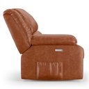 Ver imagem 6 de Poltrona do Papai Reclinável Pietra Elétrica Led Massagem Fh9 Pu Caramelo Brilho - Mpozenato