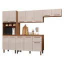 Ver imagem 1 de Armario de Cozinha Pop 1 Forno com 12 Portas e 1 Gaveta Freijo/baunilha/freijo