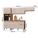 Ver imagem 4 de Armario de Cozinha Pop 1 Forno com 12 Portas e 1 Gaveta Freijo/baunilha/freijo