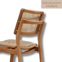 Ver imagem 5 de Conjunto com 2 Cadeiras em Madeira Eloa Bege/Milano/Imbuia Marrom