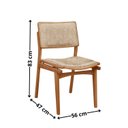 Ver imagem 2 de Conjunto com 2 Cadeiras em Madeira Eloa