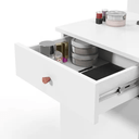 Ver imagem 3 de Penteadeira Camarim 1pt 2gav Diamante Branco Ac - Patrimar