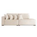 Ver imagem 2 de Sofá 2 Lugares Modulado Chaise Almofada Solta Molas Isa Be Linho Offwhite 1,9m