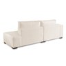 Sofá 2 Lugares Modulado Chaise Almofada Solta Molas Isa Be Linho Offwhite 1,9m - 3