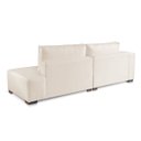Ver imagem 3 de Sofá 2 Lugares Modulado Chaise Almofada Solta Molas Isa Be Linho Offwhite 1,9m