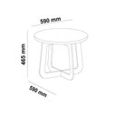 Ver imagem 5 de Kit 3 Peças com Rack para Tv até 75 Polegadas Mesa de Centro e Mesa de Apoio Charlotte