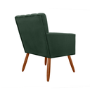 Ver imagem 3 de Poltrona Cadeira Decorativa para Sala Recepção Cecília Suede Verde - Incasa Decor